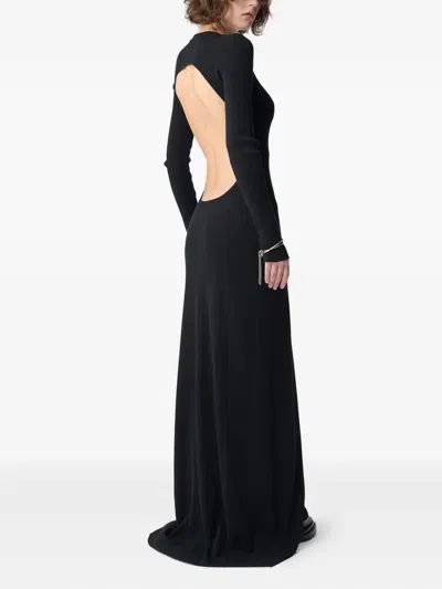 Ann Demeulemeester Eva Open-back Ribbed Maxi Dress