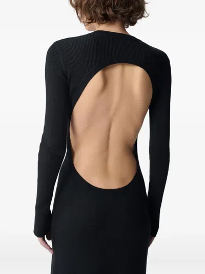 Ann Demeulemeester Eva Open-back Ribbed Maxi Dress