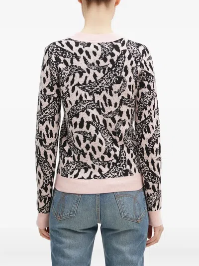 Fiorucci Leopard-jacquard Crew-neck Sweater In Multi