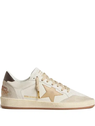 Golden Goose Ballstar Mixed Leather Charm Low-top Sneakers