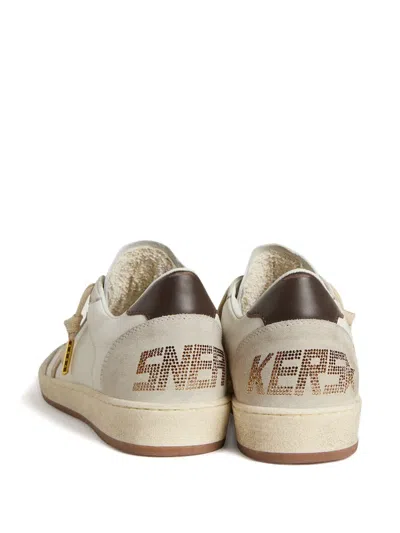 Golden Goose Ballstar Mixed Leather Charm Low-top Sneakers
