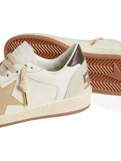 Golden Goose Ballstar Mixed Leather Charm Low-top Sneakers