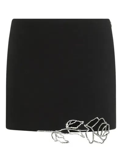 Blumarine Crystal-rose Mini Skirt