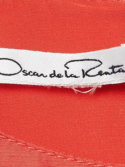 Pre-owned Oscar De La Renta Silk Midi Dress