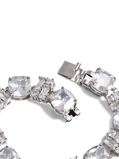 Rabanne Crystal-embellished Bracelet In Silver