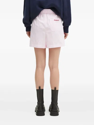 Fiorucci Checkered Shorts In Pink