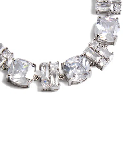 Rabanne Crystal-embellished Bracelet In Silver