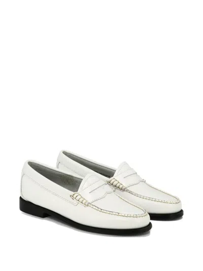 G.h. Bass & Co. Leather Penny Loafers In White