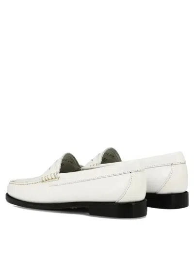 G.h. Bass & Co. Leather Penny Loafers In White