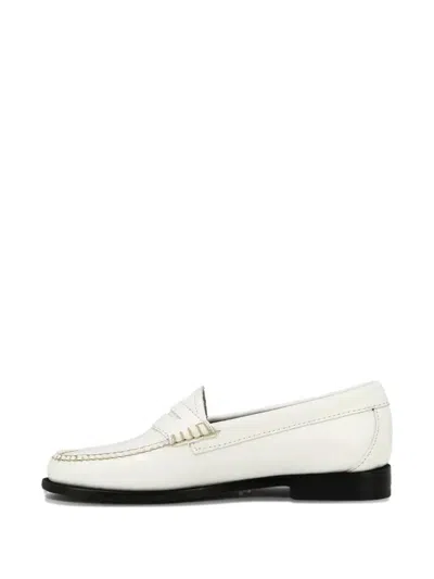 G.h. Bass & Co. Leather Penny Loafers In White