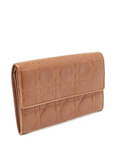 Pre-owned Dior 2023 Cannage-quilted Wallet