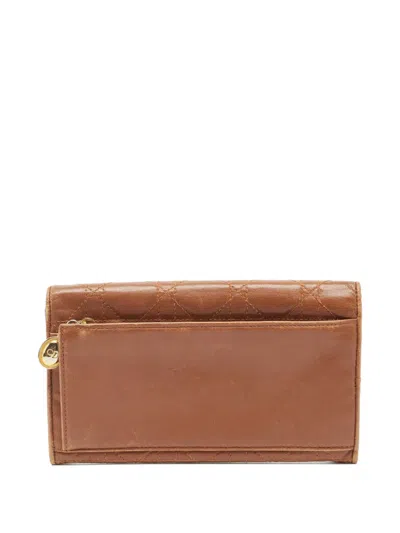 Pre-owned Dior 2023 Cannage-quilted Wallet