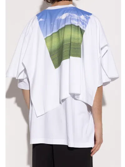 Vetements White Desktop Double Layered T-shirt In White