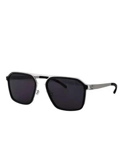 Mykita Geometric-frame Sunglasses In Black
