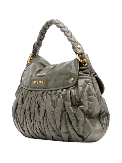 Pre-owned Miu Miu 2010-2024 Matelasse Nappa Coffer Satchel