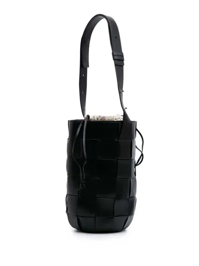 Pre-owned Bottega Veneta 2012-2024 Nappa Intrecciato Casette Lantern Bucket Bag