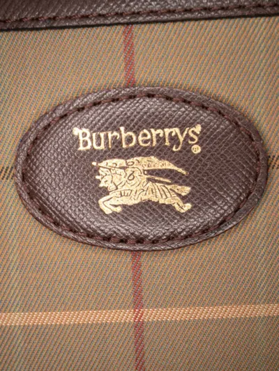 Pre-owned Burberry 20th Century Vintage Check Canvas Clutch Bag