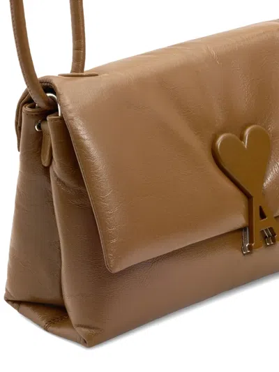 Ami Alexandre Mattiussi Brown Smooth Leather Voulez Vous Bag Brown