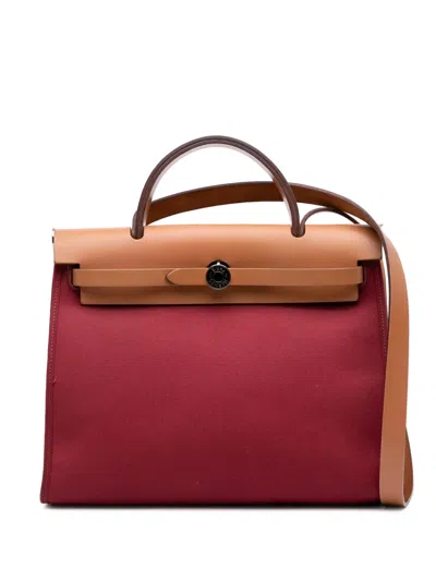 Pre-owned Hermes 2016 Toile Herbag Zip 31 Satchel