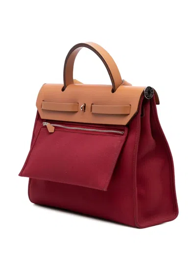 Pre-owned Hermes 2016 Toile Herbag Zip 31 Satchel