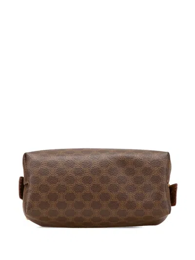 Pre-owned Celine 1990-2010 Macadam Coated Canvas Pouch