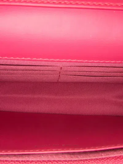 Pre-owned Chanel 2014-2015 Bicolor Classic Patent Wallet On Chain Crossbody Bag