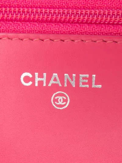 Pre-owned Chanel 2014-2015 Bicolor Classic Patent Wallet On Chain Crossbody Bag