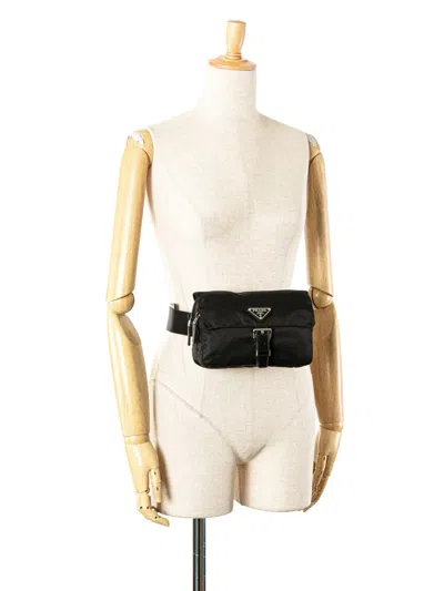 Pre-owned Prada 2013-2025 Tessuto Buckle Belt Bag