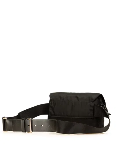 Pre-owned Prada 2013-2025 Tessuto Buckle Belt Bag