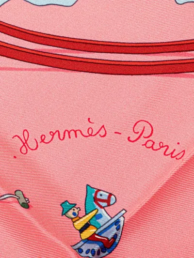 Pre-owned Hermes 1990-2010 Raconte Moi Le Cheval Silk Scarf Scarves