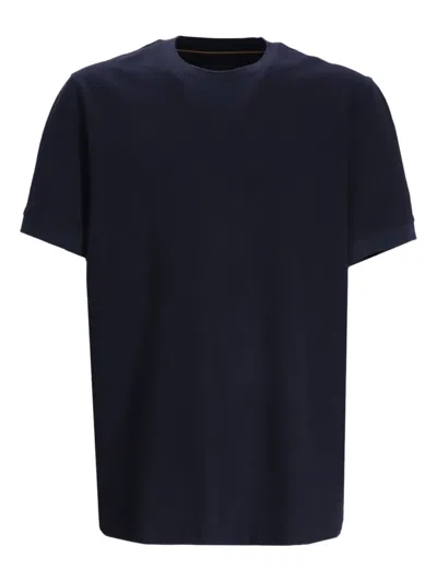 Hugo Boss X David Beckham Taut 73 Short Sleeve Crewneck Tee In Blue