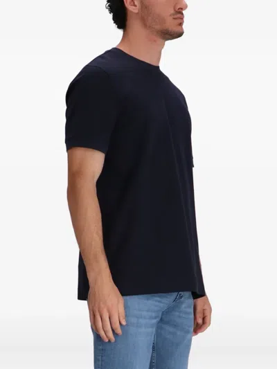 Hugo Boss X David Beckham Taut 73 Short Sleeve Crewneck Tee In Blue