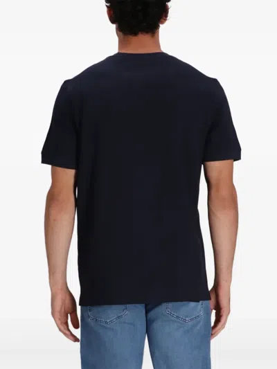 Hugo Boss X David Beckham Taut 73 Short Sleeve Crewneck Tee In Blue