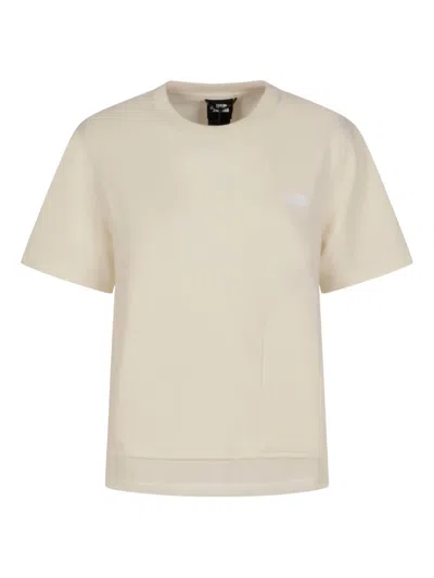 The North Face Logo-embroidered T-shirt In Neutral