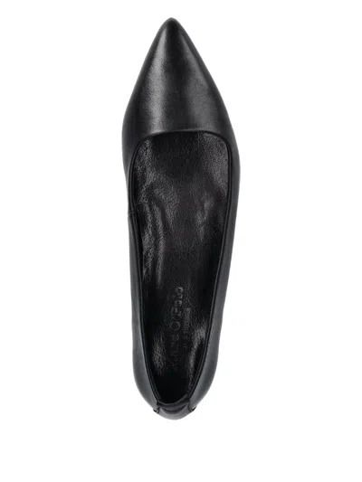 Marc O'polo Pointed-toe Ballet Flats In Black