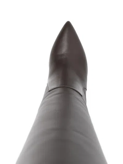 Paris Texas 85mm Leather Knee-high Boots