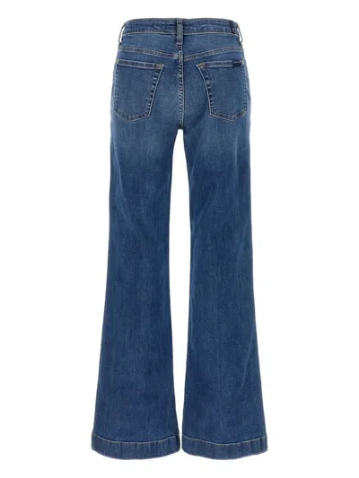 7 For All Mankind Dojo Stonewashed High-waist Jeans