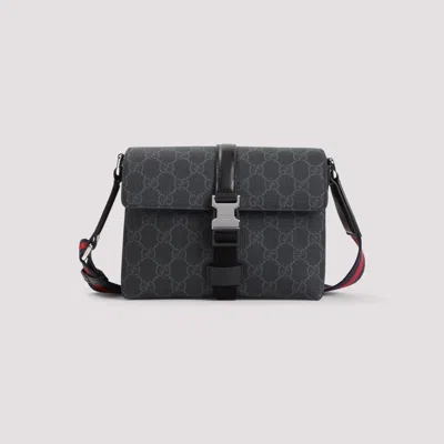 Gucci Black Crossbody Bag With Metallic Buckle