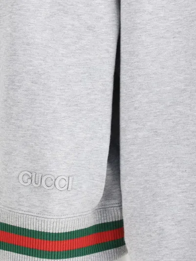 Gucci Cotton Jersey Sweatshirt With Web Ribbon