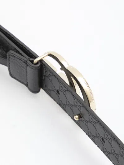 Gucci Gg Marmont Belt In Black