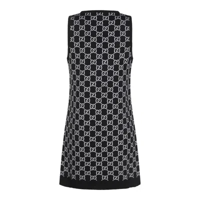 Gucci Gg Wool Jacquard Mini Dress