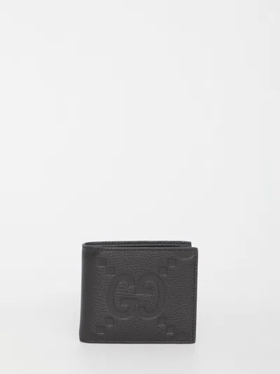 Gucci 'jumbo Gg' Wallet In Black
