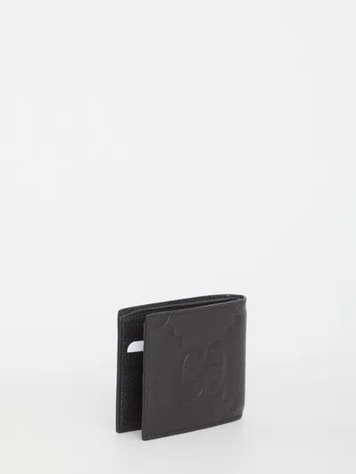 Gucci 'jumbo Gg' Wallet In Black