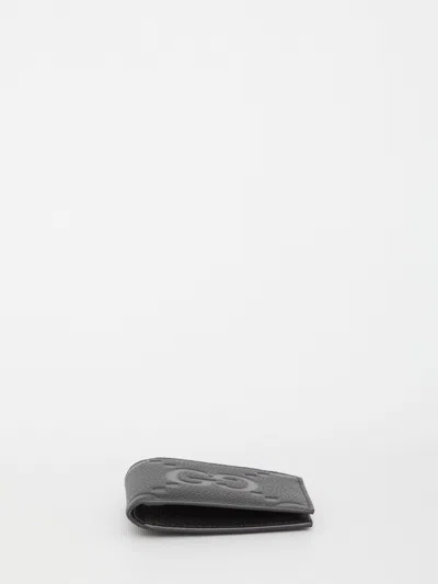 Gucci 'jumbo Gg' Wallet In Black