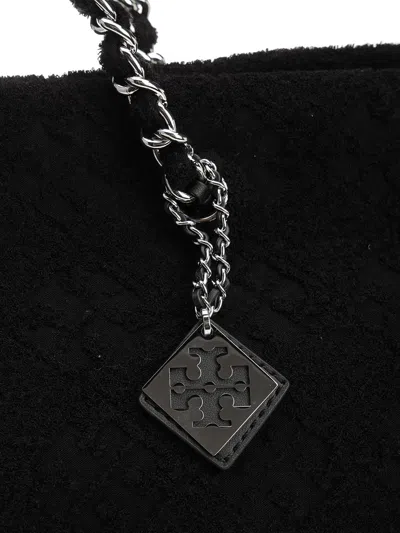Tory Burch Ella Chain Shoulder Bags Black In Black