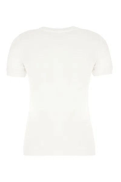 Dolce & Gabbana Jersey T-shirt With Lace Inlay