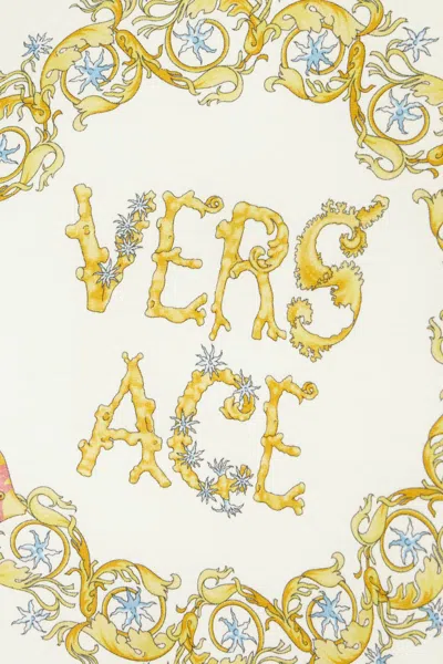 Versace Baroque Underwater Cropped T-shirt In Multi