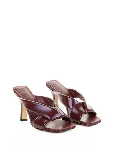Bottega Veneta Cross-strap Stiletto Sandals In Smooth Calf Leather