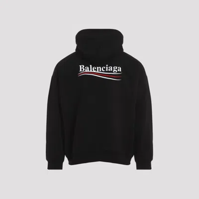 Balenciaga Cotton Sweatshirt With Logo In Black