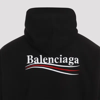 Balenciaga Cotton Sweatshirt With Logo In Black